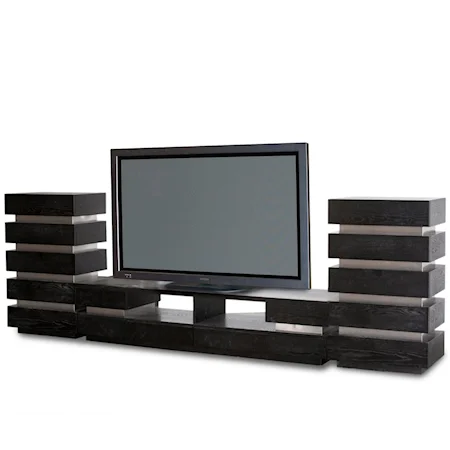 Entertainment Wall Unit with Storage Drawers